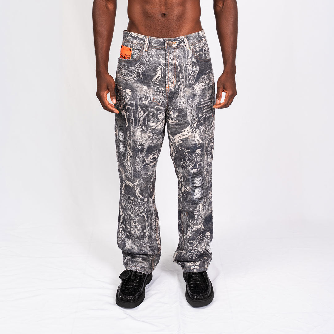 Jean Streetwear Índigo Corte Recto | Reliquies