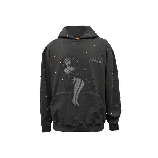 Buzo Hoodie Oversize Gris Oscuro | Missy