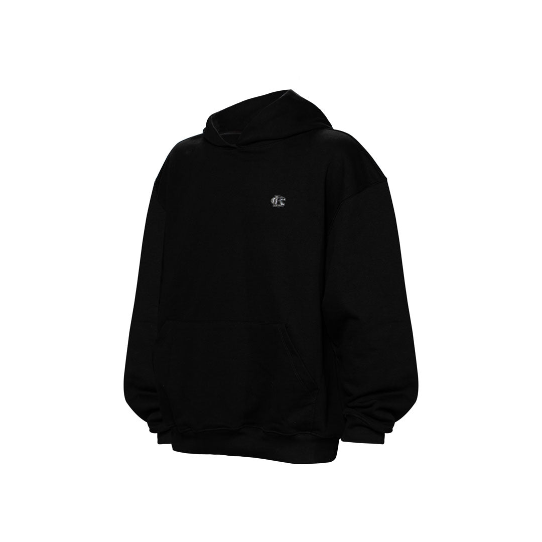 Buzo Hoodie Oversize Negro | Basics Chrome