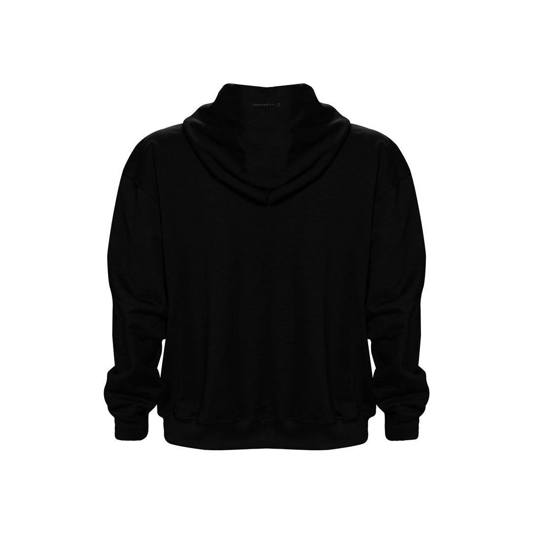 Buzo Hoodie Oversize Negro | Basics Chrome