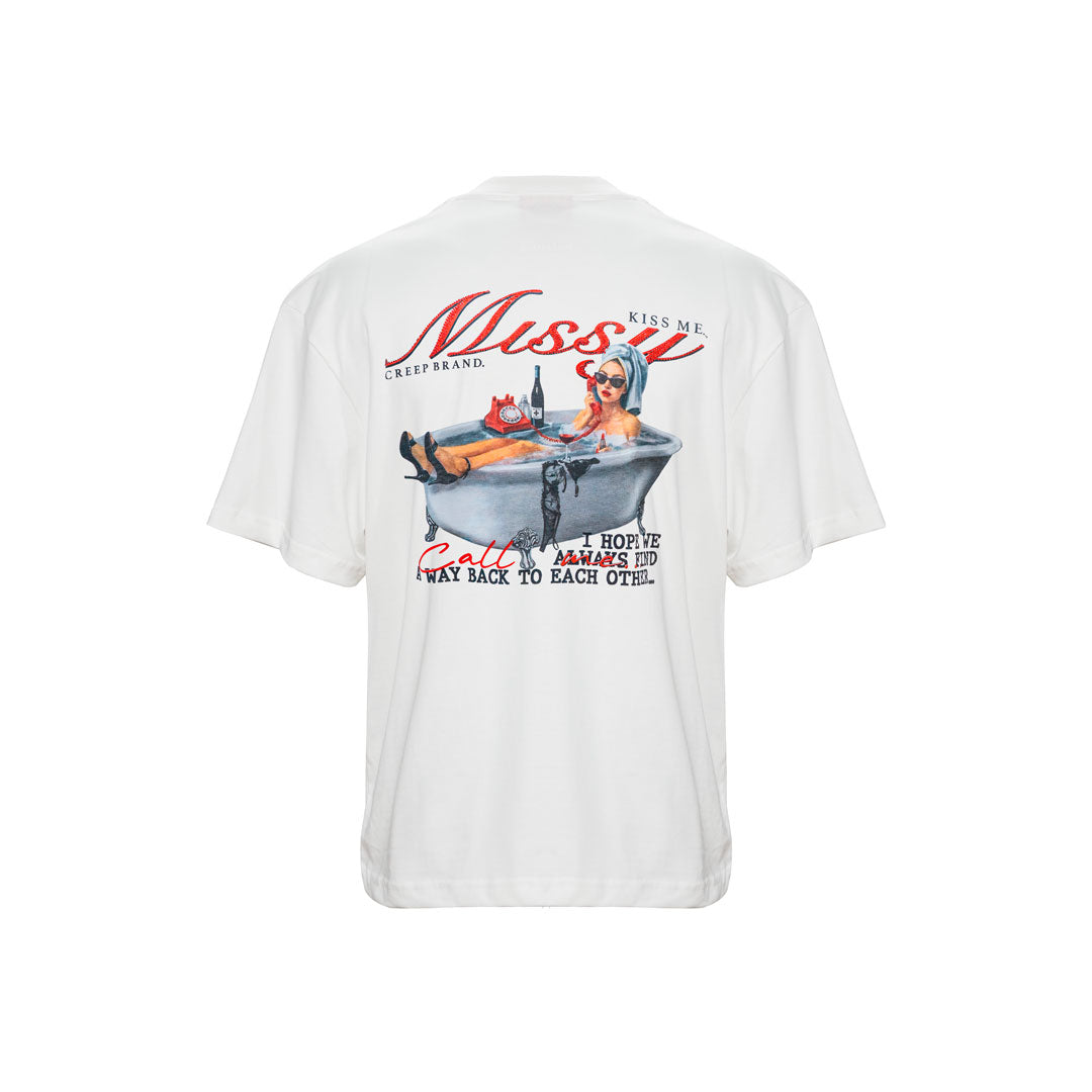 Camiseta Oversize Ivory | Missy