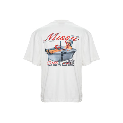 Camiseta Oversize Ivory | Missy