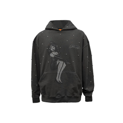 Buzo Hoodie Oversize Gris Oscuro | Missy