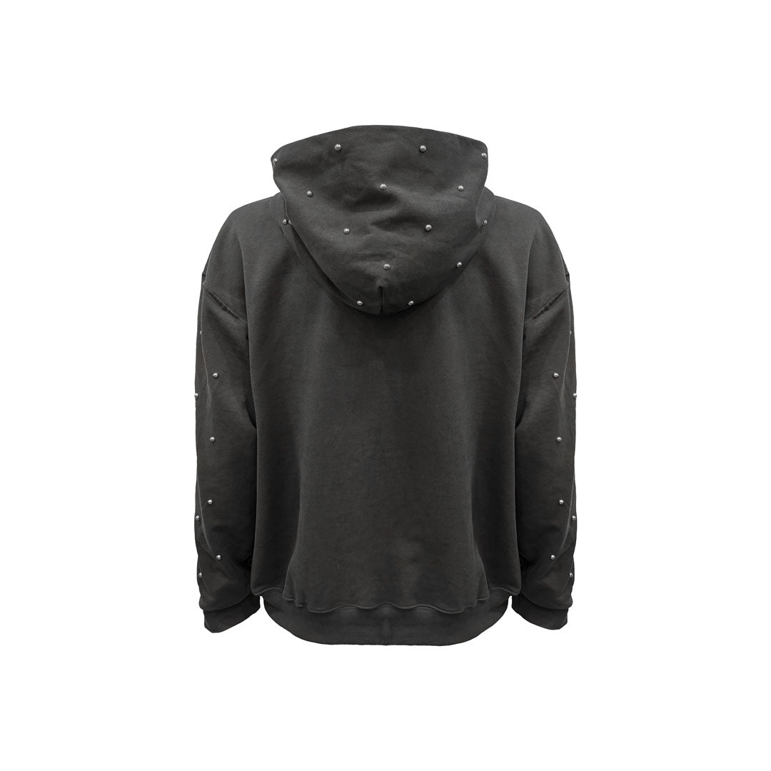 Buzo Hoodie Oversize Gris Oscuro | Missy